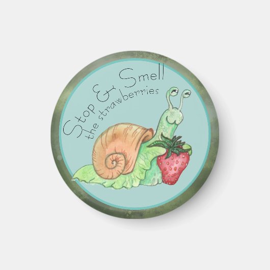 ストップイチゴの香り マグネット (正面)