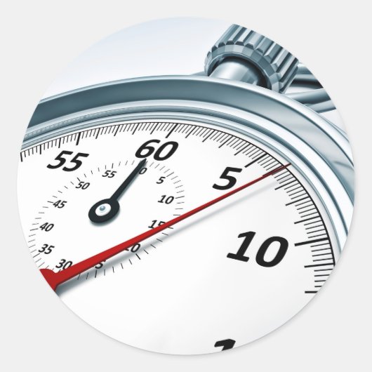 ストップウォッチ ラウンドシール (正面)