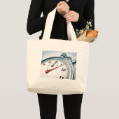 ストップウォッチ ラージトートバッグ (正面(商品))