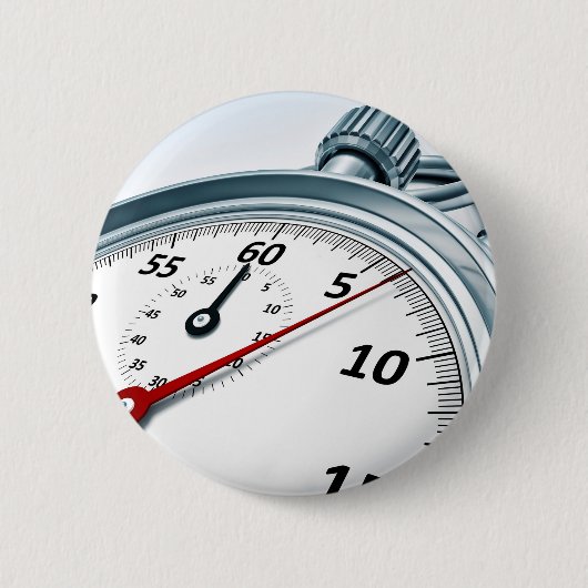 ストップウォッチ 缶バッジ (正面)
