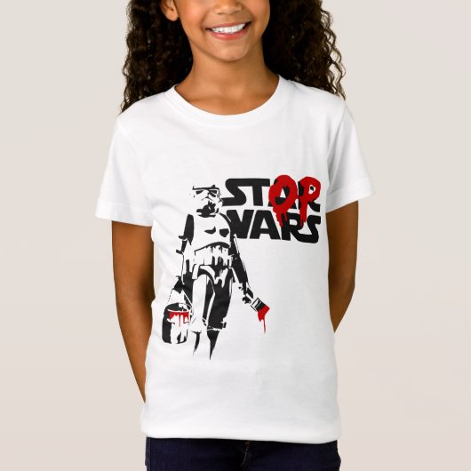ストップウォーズ パロディロゴ Tシャツ (正面)