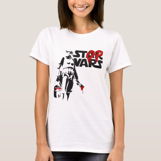 ストップウォーズ パロディロゴ Tシャツ (正面)