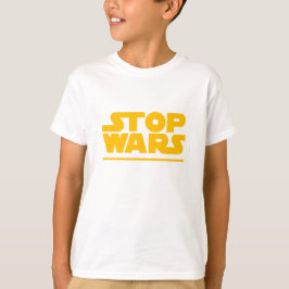 ストップウォーズ パロディロゴ Tシャツ