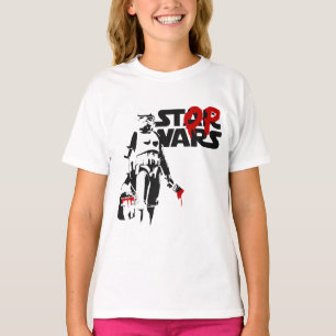 ストップウォーズ パロディロゴ Tシャツ