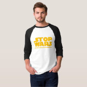 ストップウォーズ パロディロゴ Tシャツ (正面フル)