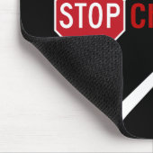 ストップエアゾール噴霧用Chemtrails Climate Controls マウスパッド (コーナー)