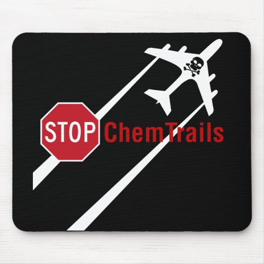 ストップエアゾール噴霧用Chemtrails Climate Controls マウスパッド (正面)