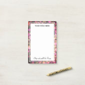 ストップエレガントバラの香りが大き縁どくなる ポストイット (デスク上)