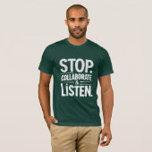 ストップコラボレーショ聞ン Tシャツ (正面フル)