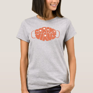 ストップコロナウイルス女子ティー Tシャツ