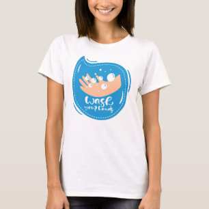 ストップコロナウイルス女子ティー Tシャツ