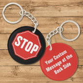 ストップサインのキーチェーン キーホルダー