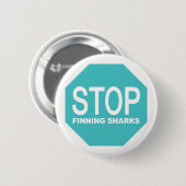 ストップサメ徴候 缶バッジ (正面&裏面)