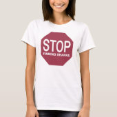ストップサメ徴候 Tシャツ (正面)