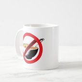 ストップサメ コーヒーマグカップ (正面左)