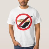 ストップサメ Tシャツ (正面)