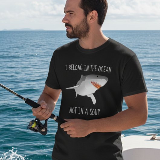 ストップシャークはスープではなく海に属する Tシャツ
