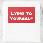 ストップストップサインステッカー 長方形シール (バッグ)