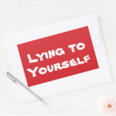 ストップストップサインステッカー 長方形シール (封筒)