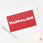 ストップストップサイン 長方形シール (封筒)