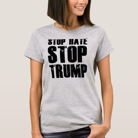 ストップストップ嫌いトランプ Tシャツ (正面)