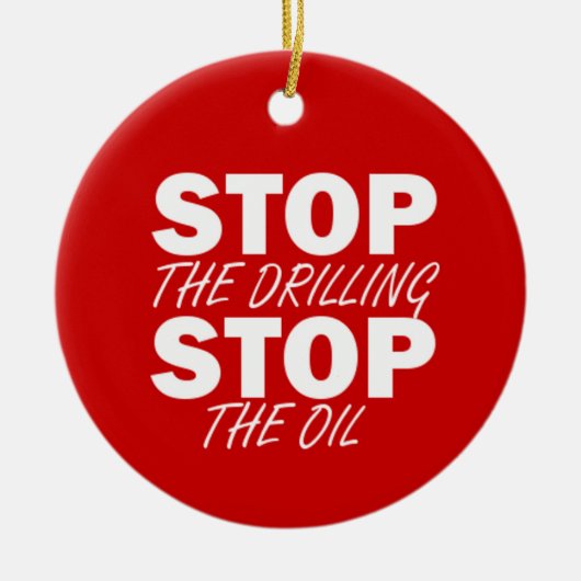 ストップストップ穴あけの油 セラミックオーナメント (正面)