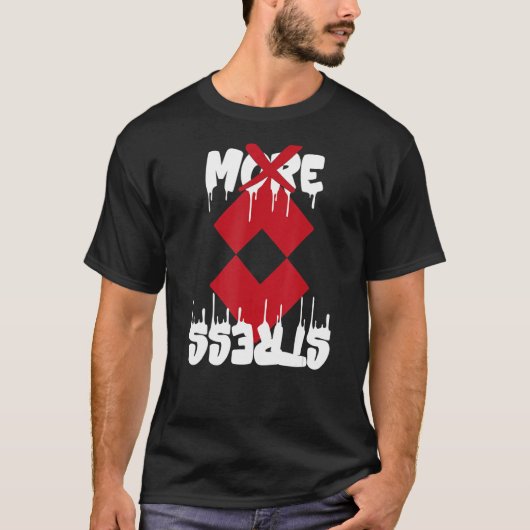 ストップストップ考えるストップの思考の過激 Tシャツ (正面)