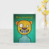 「ストップスニベリング」誕生日・カード カード (黄色い花)