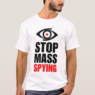 ストップスパイ アンチ監視州 Tシャツ