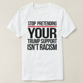 ストップトランプの支援を人種差別ではないと装う Tシャツ