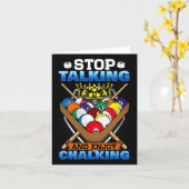 ストップトーキングスタートChalking I 8ボールプールビリヤード カード (黄色い花)
