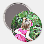 ストップバラの匂いを嗅ぐ マグネット (正面/裏面)