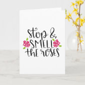 ストップバラ カード (黄色い花)