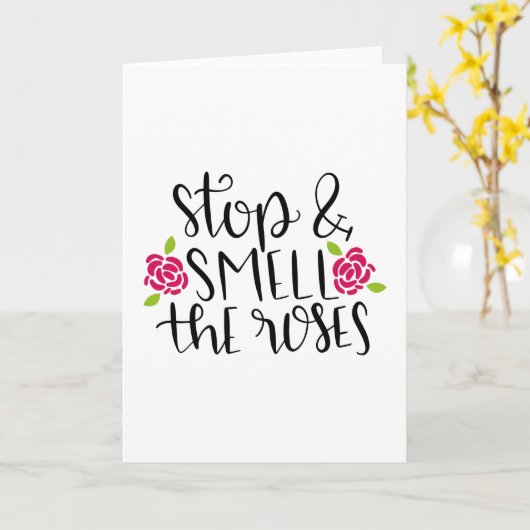 ストップバラ カード (黄色い花)