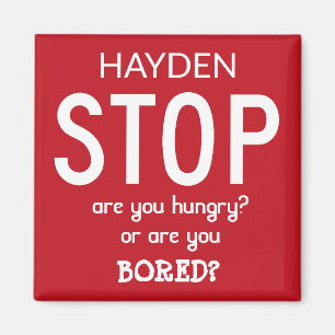 ストップパーソナライズされたダイエット食べ物スローガン マグネット