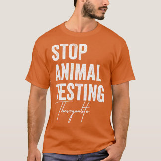 ストップビーガン生活性動物の権利を試す動物 Tシャツ