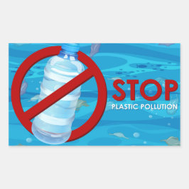 ストッププラスチック汚染 長方形シール