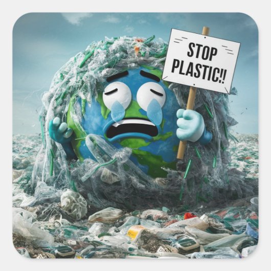 ストッププラスチック スクエアシール (正面)