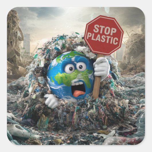 ストッププラスチック スクエアシール (正面)