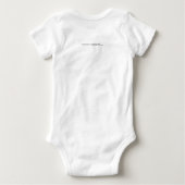 ストップベビーおもしろい衣服 ベビーTシャツ (裏面)
