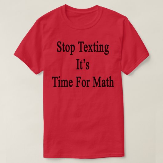ストップメールや文字を打つ Tシャツ (デザイン正面)