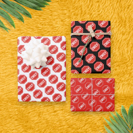 ストップユニーク：名前/WORDカスタマイズおもしろいノベルティ ラッピングペーパーシート