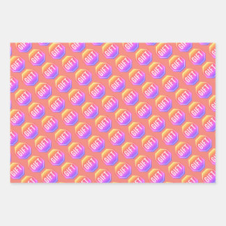 ストップユニーク:GIFT y2kおもしろいノベルティシンプル ラッピングペーパーシート