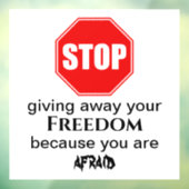 ストップ与えの自由遠くに窓が引っかかる ウィンドウサイン (シート3)