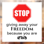 ストップ与えの自由遠くに窓が引っかかる ウィンドウサイン (シート2)