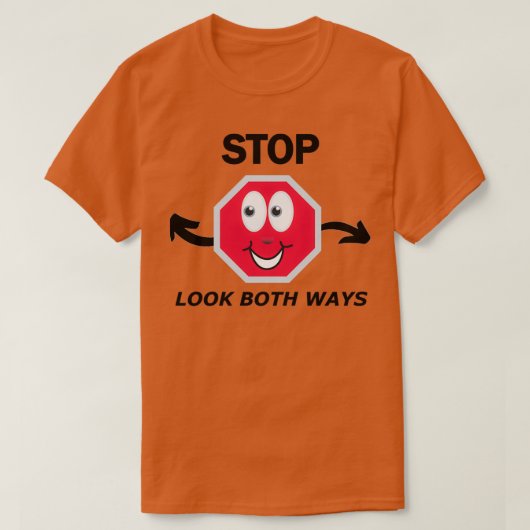 ストップ両面を見クラシックるTシャツ Tシャツ (デザイン正面)