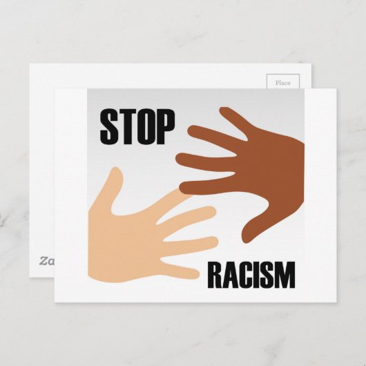 ストップ人種差別 ポストカード (正面/裏面)