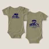 ストップ保持ベビー服 (デザイン正面&裏面)