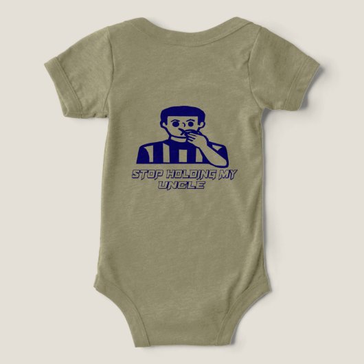 ストップ保持ベビー服 (デザイン裏面)