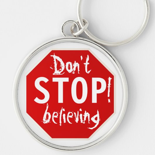 ストップ信じす キーホルダー (正面)